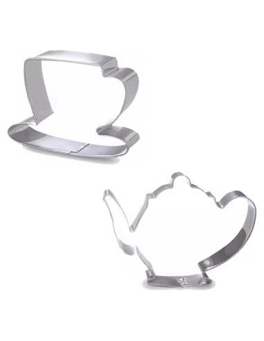 Cortadores de Galletas YAFIYGI en Forma de Taza y Tetera - 2 Piezas