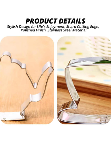 Cortadores de Galletas YAFIYGI en Forma de Taza y Tetera - 2 Piezas