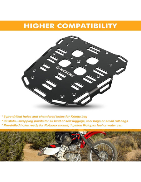 Soporte Trasero de Motocicleta NICECNC para Honda XR650L 1993-2024