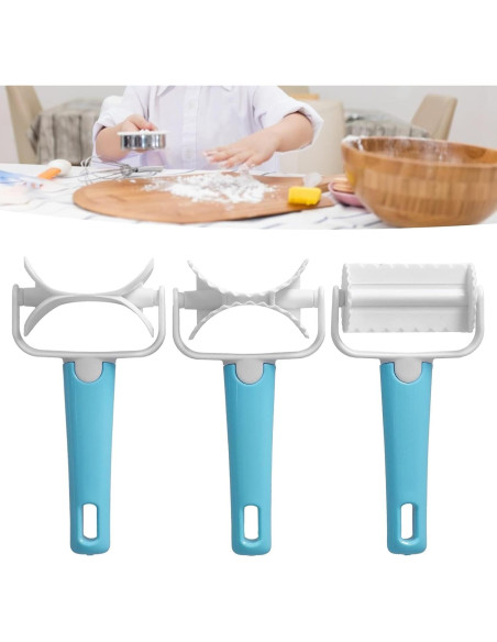 Cortador de Galletas Rodante Cyrank 6PCS Plástico Duradero