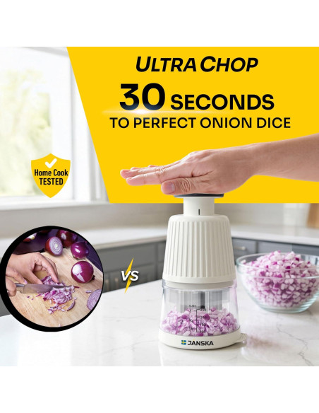 Picador Empujador de Alimentos JANSKA JPC-580, Acero Inoxidable