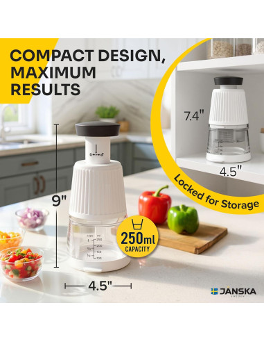 Picador Empujador de Alimentos JANSKA JPC-580, Acero Inoxidable