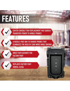 Bandeja de Carga Inalámbrica Toyota Tundra 2014-2021 15W 2