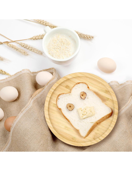 Paquete de 16 Platos Redondos de Bambú 20 cm YOUKE OLA