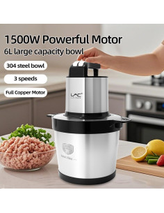 Procesador de Alimentos LAC LAICHY L-7829, 6L Acero Inoxidable 2