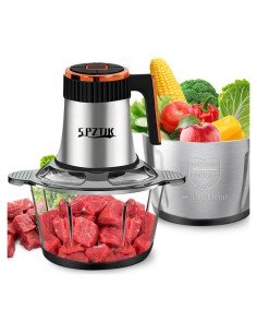 Procesador de Alimentos SPZTJK 300W 5 Velocidades 2 Tazones