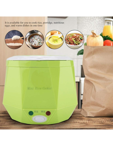 Vaporera eléctrica portátil Aramox 1.3L 12V 100W verde