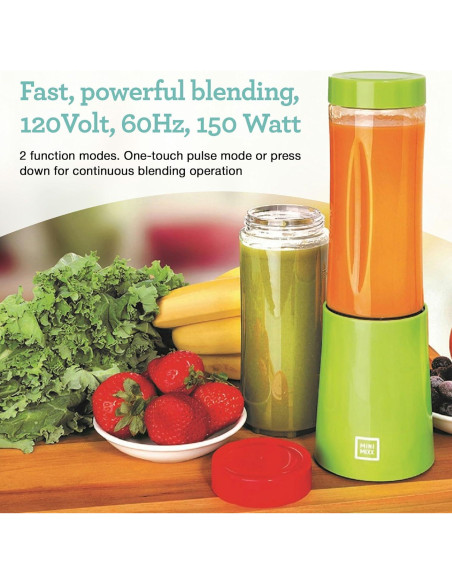 Licuadora Personal Euro Cuisine MM1R Compacta 150W 295ml Roja