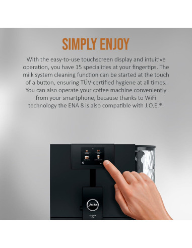 Máquina de Espresso Automática Jura ENA 8 - Negro Metropolitano