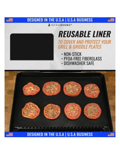 Mats Reutilizables para Grill Ninja GR101 - Set Antiadherente 2