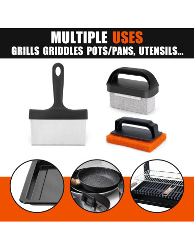 Kit de limpieza Blackstone 20pcs con tapete silicona 91.44cm