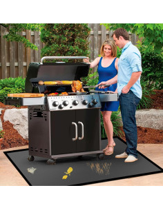 Alfombrilla para Parrilla Youlvy 91 x 76 cm Resistente al Fuego 2