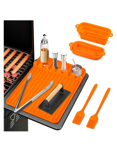 Juego de Herramientas para Parrilla TIKNIK - Alfombrilla de Silicona 39.9x27.9cm