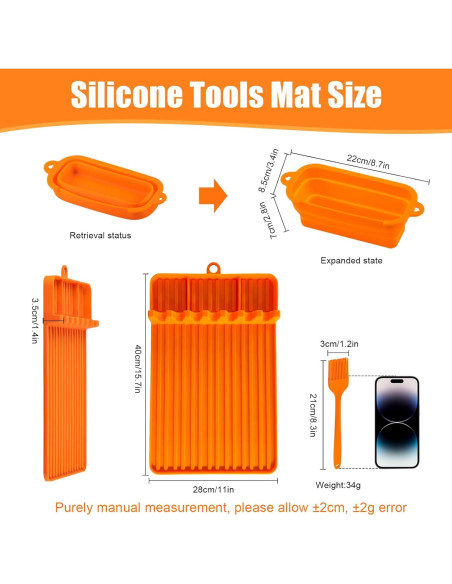 Juego de Herramientas para Parrilla TIKNIK - Alfombrilla de Silicona 39.9x27.9cm