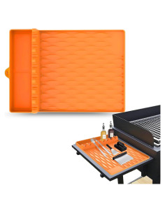 Alfombrilla de Silicona WAOUZN para Parrilla 40.6x29.2 cm Naranja
