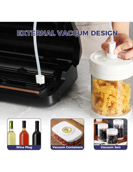 Máquina Selladora al Vacío Kweete VCM001 85kPa Automática