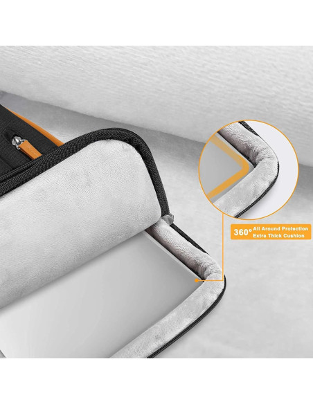 Bolsa Protectora para Laptop MOSISO 16" Negra con Bandolera