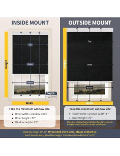 Persianas Motorizadas CITOLEN 76x183 cm Automáticas Opacas 2