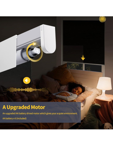 Persianas Motorizadas CITOLEN 76x183 cm Automáticas Opacas