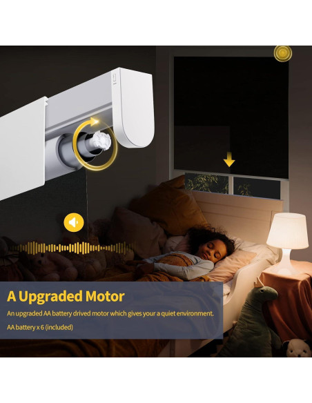 Persianas Motorizadas CITOLEN 76x183 cm Automáticas Opacas