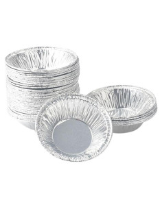 Paquete de 500 Moldes de Tartas de Aluminio Cabilock 7.1 cm