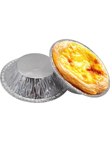 Paquete de 500 Moldes de Tartas de Aluminio Cabilock 7.1 cm