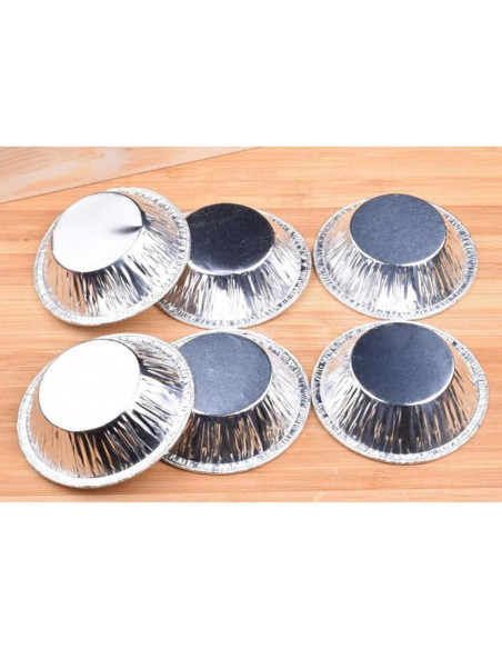 Paquete de 500 Moldes de Tartas de Aluminio Cabilock 7.1 cm