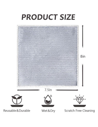 Trapos de Lavado de Platos Sopurrrdy - 3 Piezas Sin Rayones