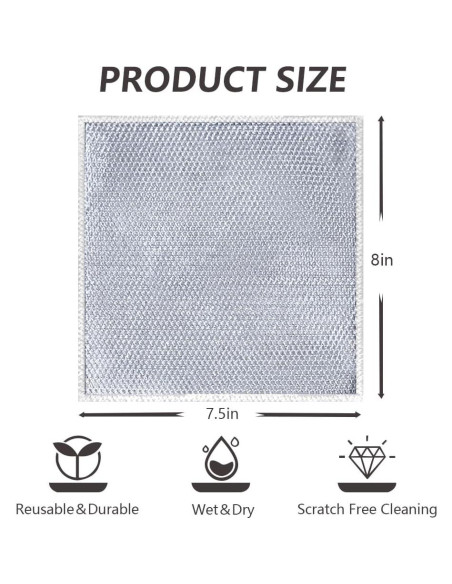 Trapos de Lavado de Platos Sopurrrdy - 3 Piezas Sin Rayones