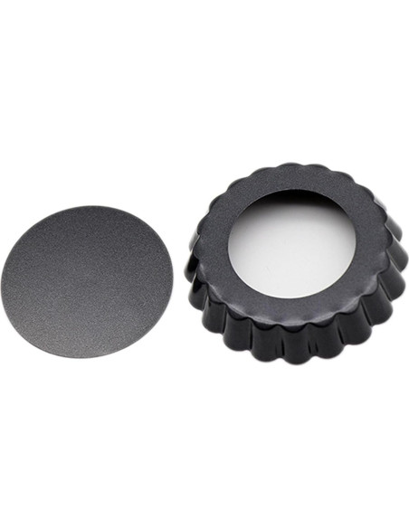 12 Moldes para Tartas de Huevo QJFCare 8 cm Antiadherente