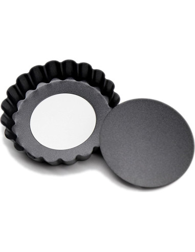 12 Moldes para Tartas de Huevo QJFCare 8 cm Antiadherente