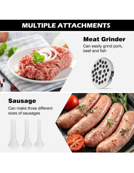 Picadora de Carne Manual Vdsfand con Embudo para Salchichas