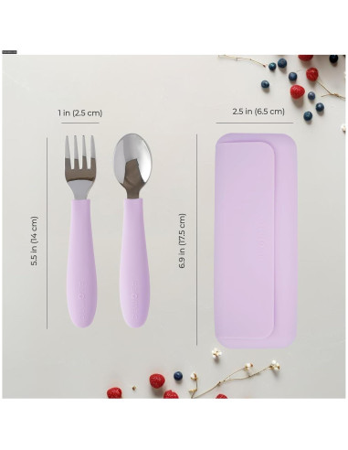 Juego de Utensilios para Niños ASOMIC Acero Inoxidable 316