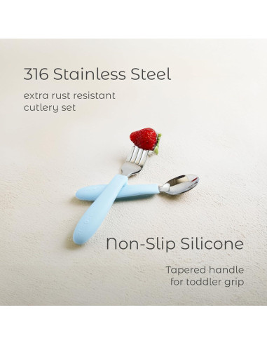 Juego de Utensilios para Niños ASOMIC Acero Inoxidable 316