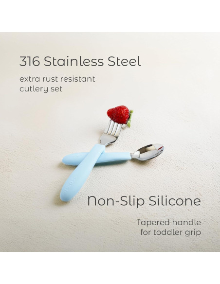 Juego de Utensilios para Niños ASOMIC Acero Inoxidable 316