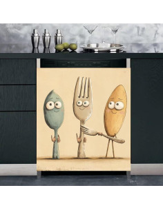 Cubierta Magnética RTHDG para Lavavajillas 58x66 cm Utensilios 2