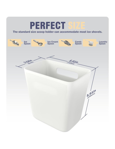 Soporte magnético para cuchara de hielo Neepanda - Grande 14x9x15 cm
