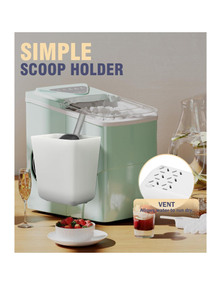 Soporte magnético para cuchara de hielo Neepanda - Grande 14x9x15 cm