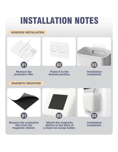 Soporte magnético para cuchara de hielo Neepanda - Grande 14x9x15 cm