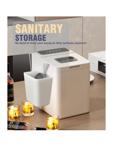 Soporte magnético para cuchara de hielo Neepanda - Grande 14x9x15 cm