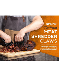 Garras de Carne Bear Paws - Desmenuzador de Nylon Negro 2