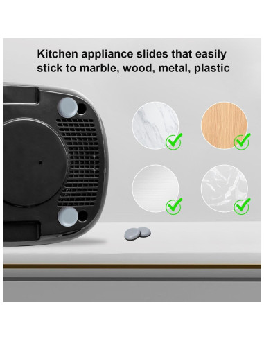 Paquete de 12 Deslizadores Autoadhesivos TUYUU para Electrodomésticos