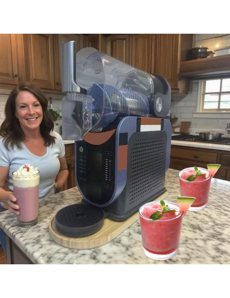 Bandeja Deslizante de Bambú DOMELIFE para Máquinas de Slushie