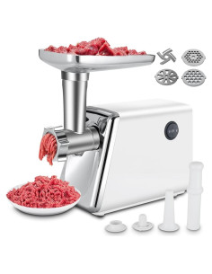 Picadora de Carne Eléctrica axGear 2800W Acero Inoxidable