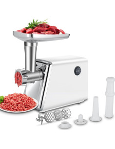 Picadora de Carne Eléctrica axGear 2800W Acero Inoxidable 2