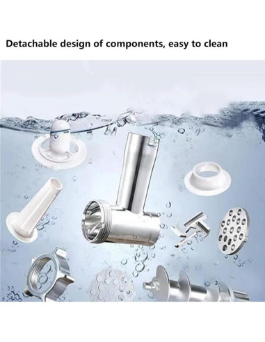 Picadora de Carne Eléctrica axGear 2800W Acero Inoxidable