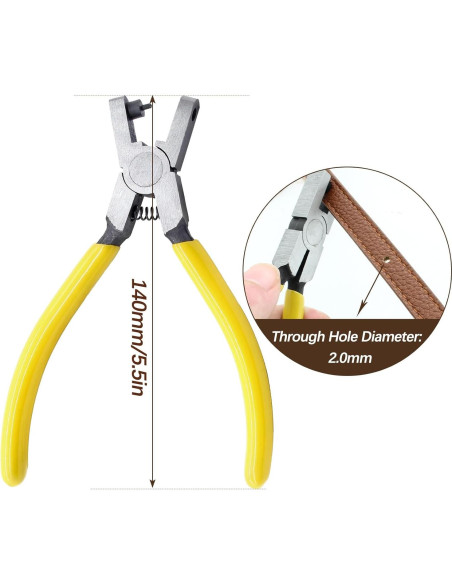 Perforador de Agujeros Hordion 2mm Acero Alto Carbono 140mm Perforador de Agujeros Hordion 2mm Acero Alto Carbono 140mm