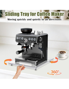Bandeja Deslizante Acrílica Xykzra 33x36 cm para Cafetera 2