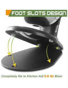 Alfombrilla deslizante JAYOBGO para mezcladora KitchenAid 5-8 Qt 2