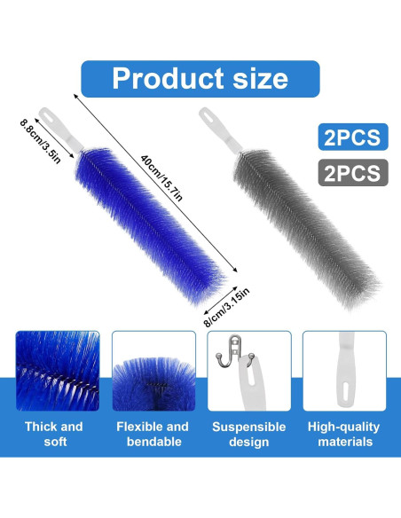 Juego de 4 Cepillos Limpiadores de Ventilador PENGJINYU